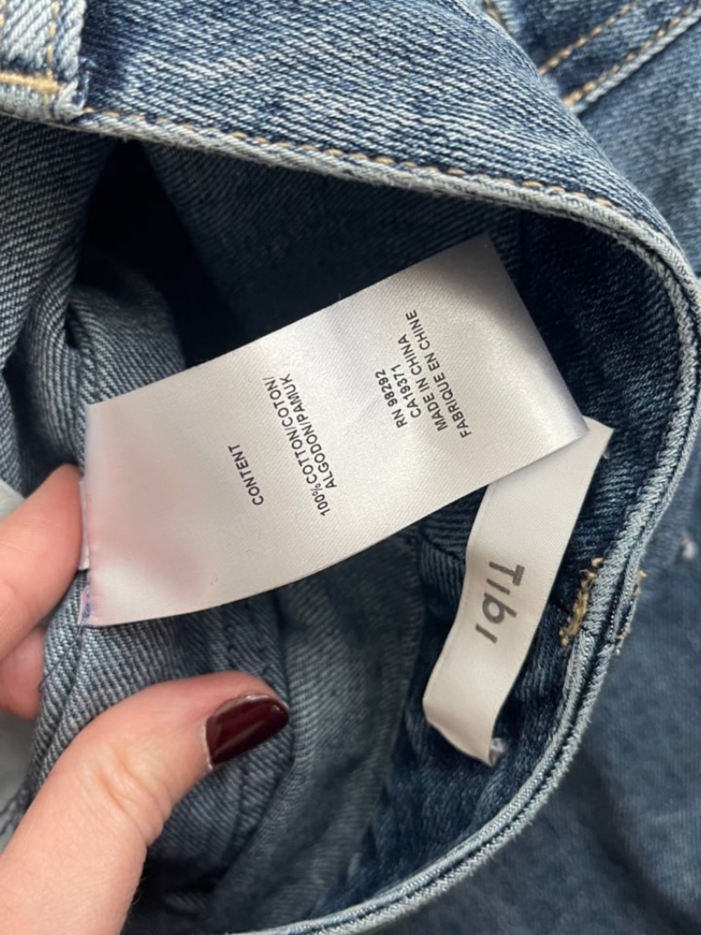 Tibi NWOT Spring Denim Tuck Jean Short 27 - Picture 6 of 14